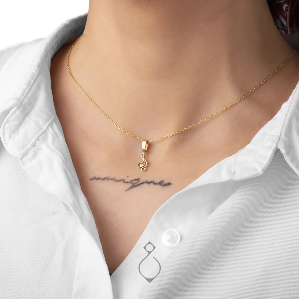 گردنبند طلا آمیتیس طرح ملودی کد 162