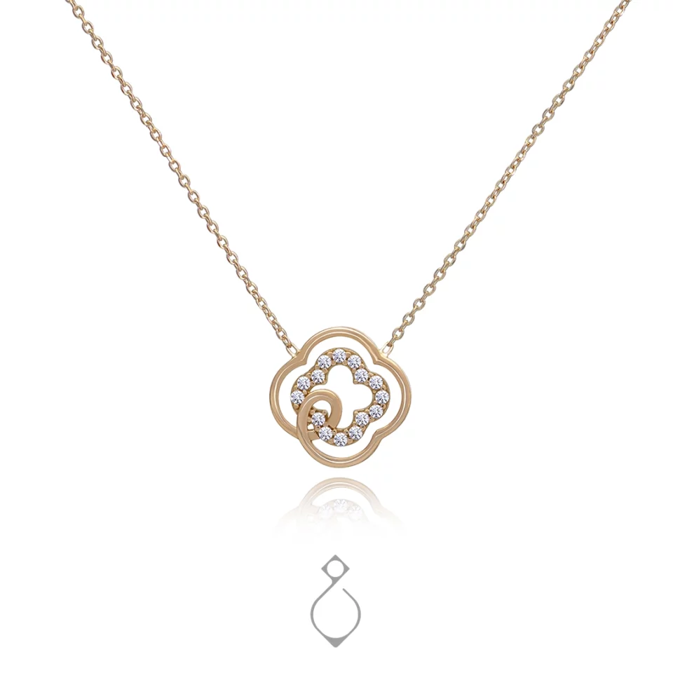 گردنبند طلا ظریف طرح نگار کد 160