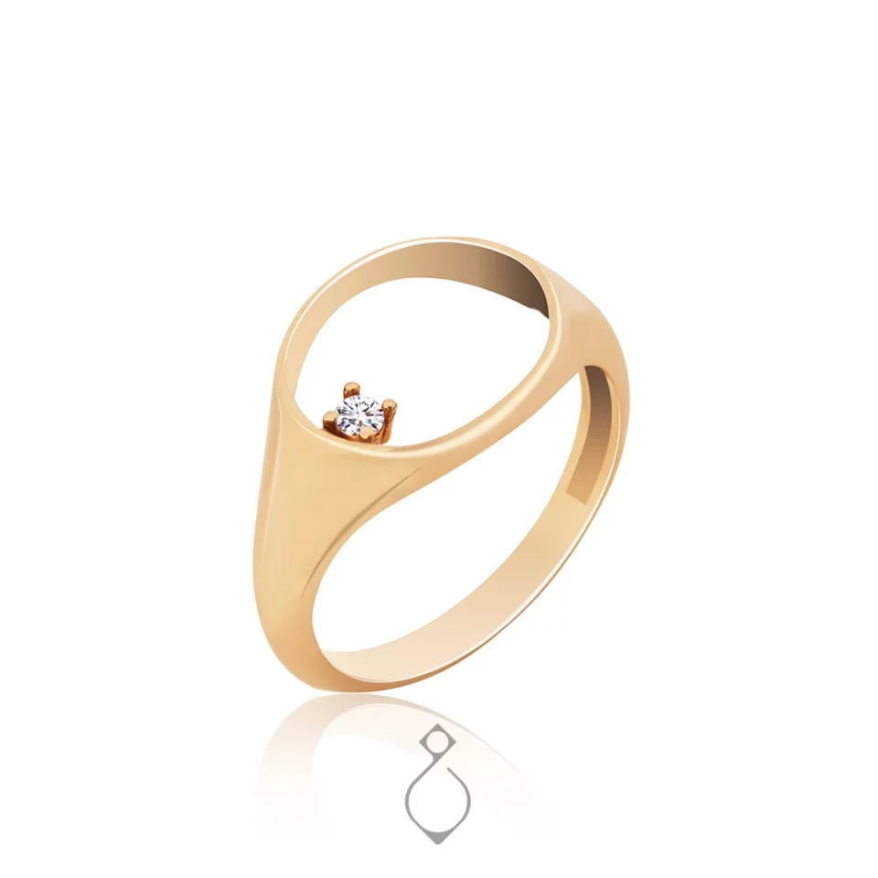 انگشتر طلا ظریف طرح هیبا کد 138