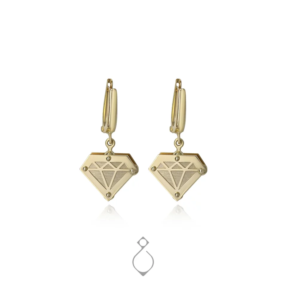 نیم ست طلا طرح الماس تخت کد 117