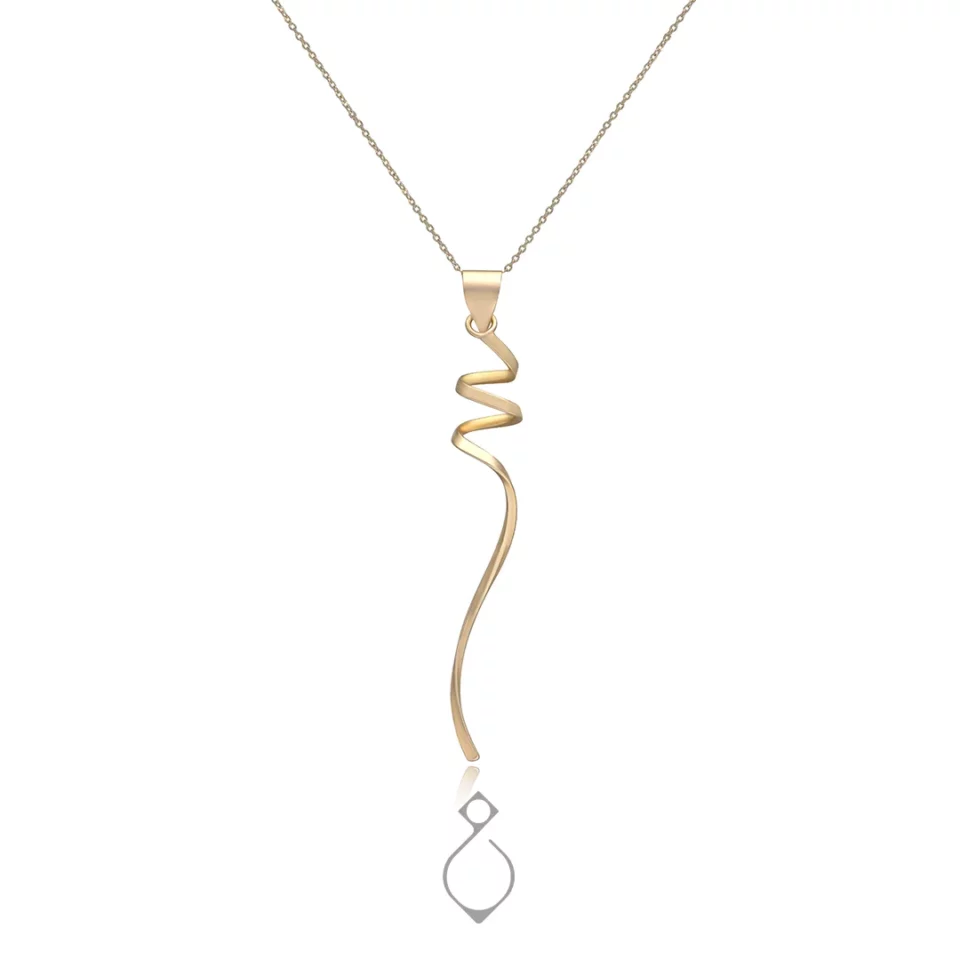 نیم ست طلا پیچ رادو طرح پیچک کد 113