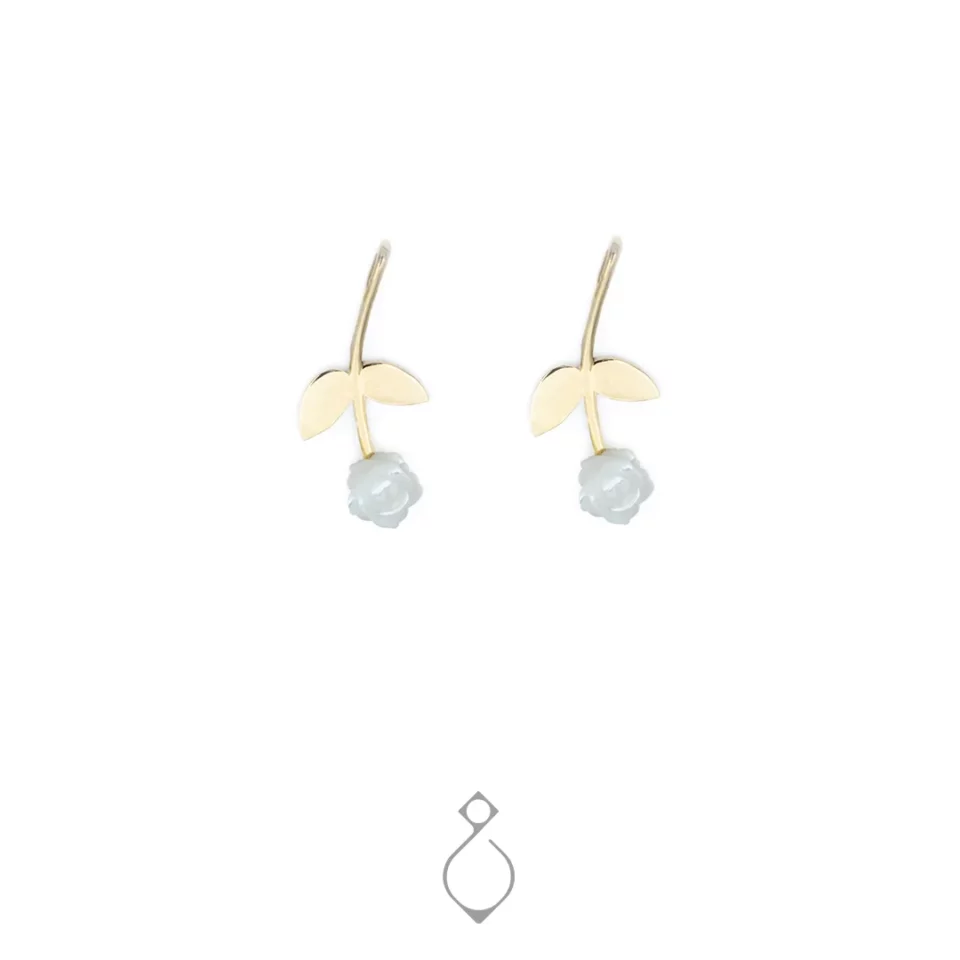 نیم ست ظریف رز سفید پرل کد 106