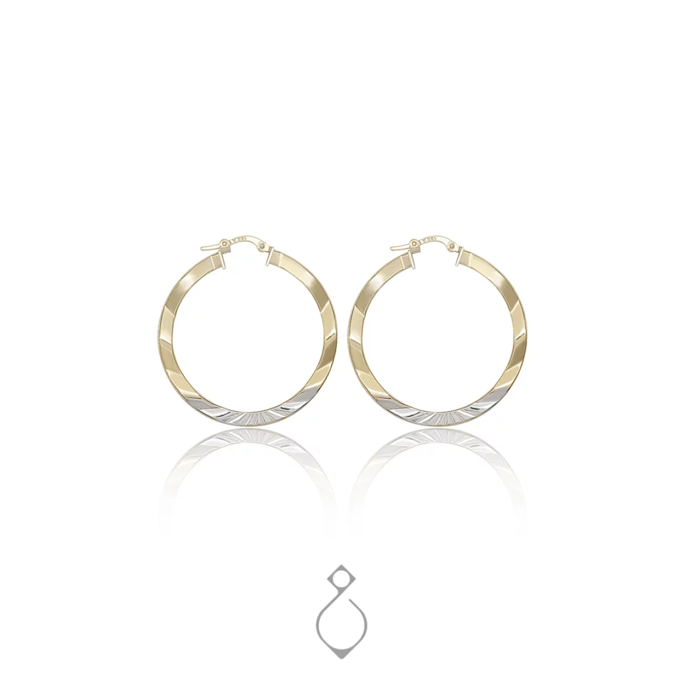 گوشواره لیانا حلقه ای طرح خورشید کد 132