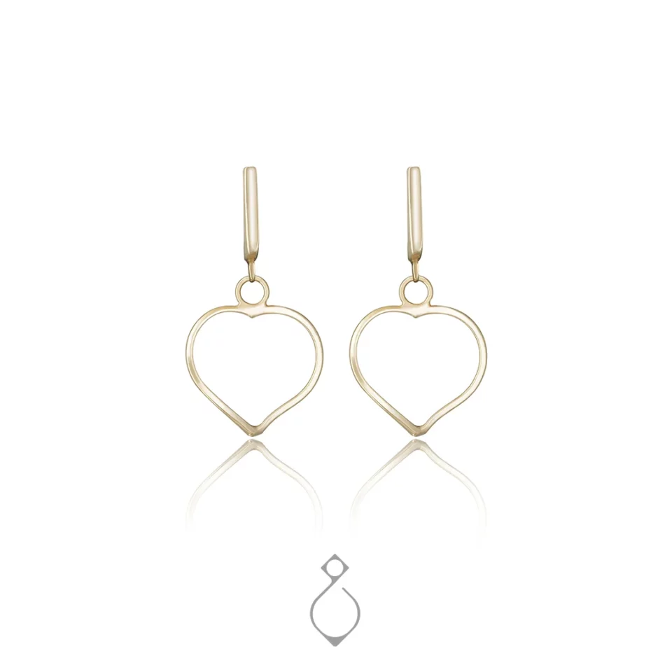 نیم ست طلا پیچ رادو طرح قلب کد 120