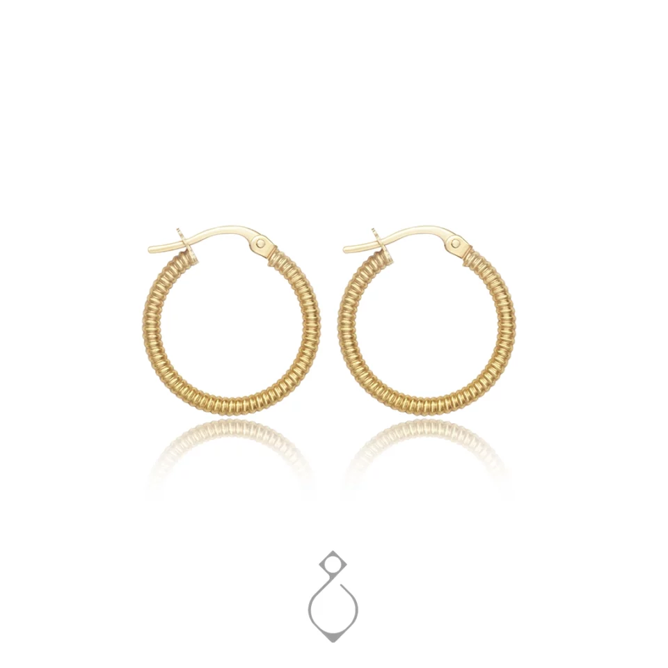 گوشواره لیانا حلقه ای طرح پیچ کد 130