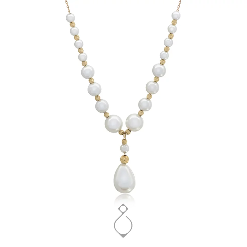 سرویس طلا مرواریدی ظریف کد 112