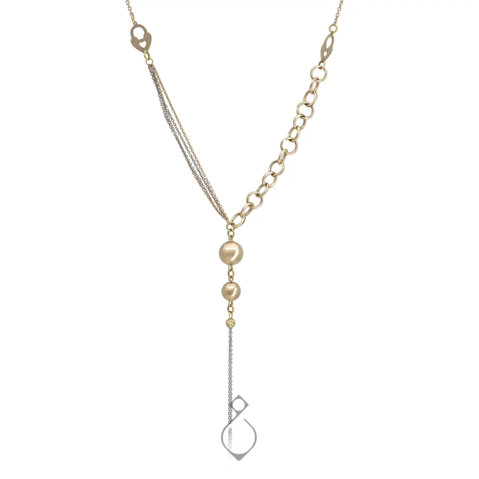 نیم ست طلا نانسی طرح گوی کد 125