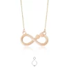 گردنبند طلا طرح بی نهایت عشق کد 177