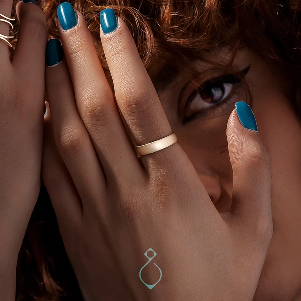 انگشتر طلا رینگ ساده کد 148