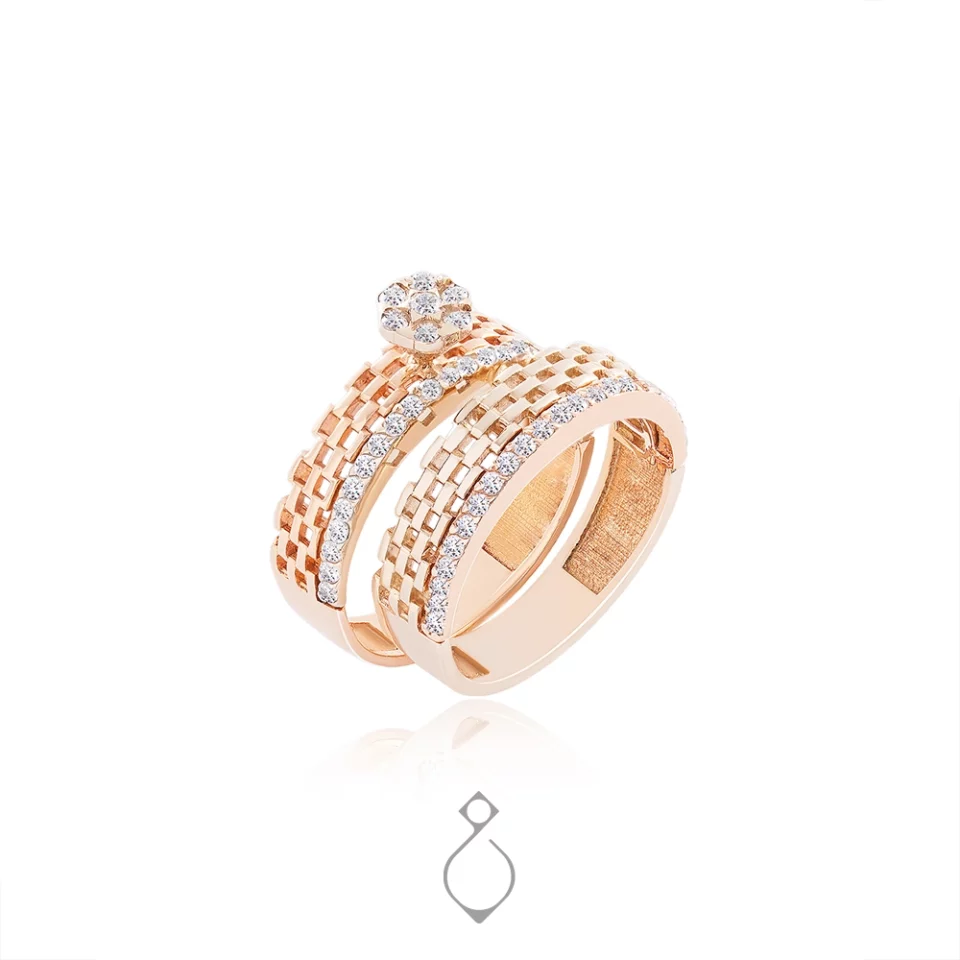 انگشتر حلقه پشت حلقه لیندا کد 143