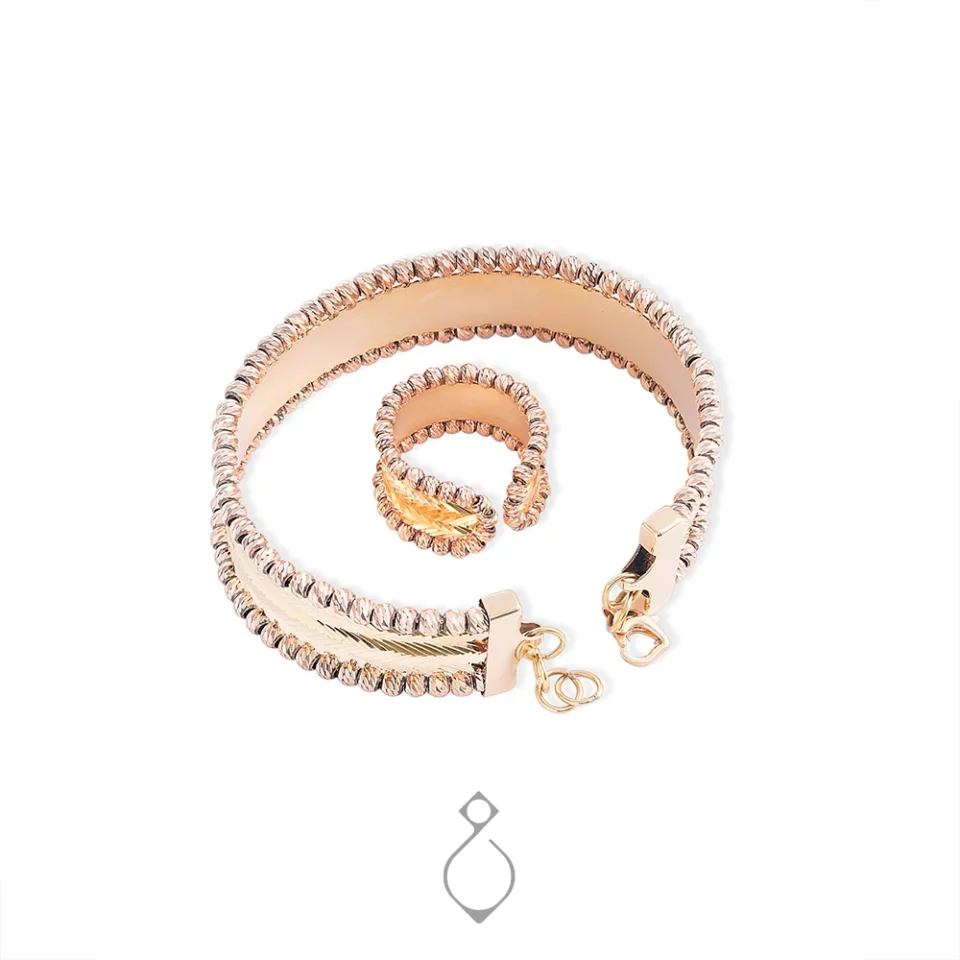 ست انگشتر دستبند النگویی کد 125