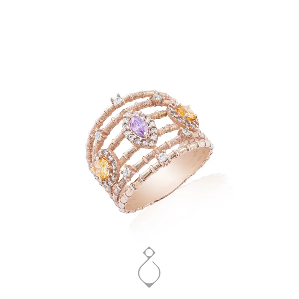 انگشتر طلا زنانه امرالدکات کد 146