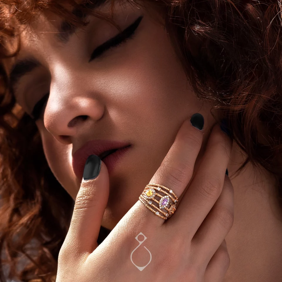 انگشتر طلا زنانه امرالدکات کد 146