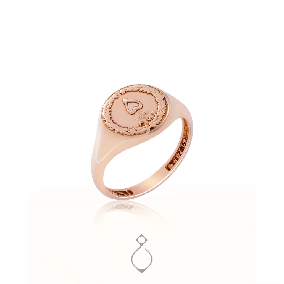 انگشتر طلا زنانه طرح ریال کد 142